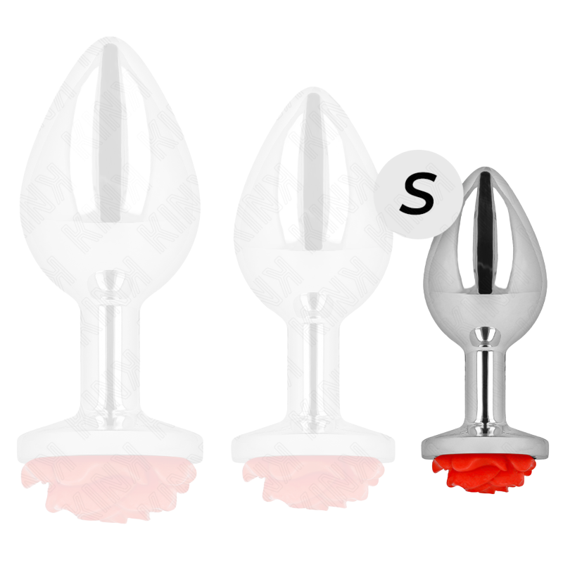 Plug Anal Rosa Roja Talla S