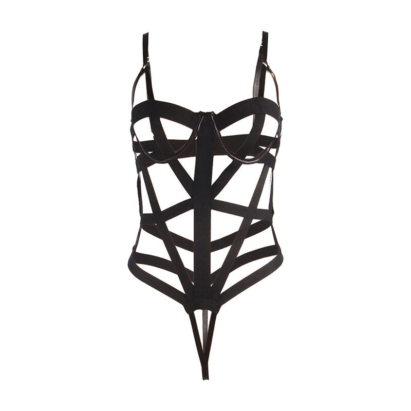 Body Sexy con Recortes Negro