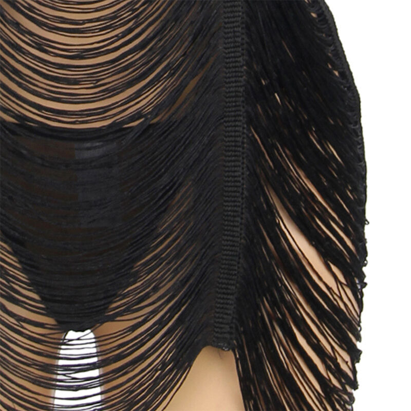 Vestido de Tiras y Tanga Negro