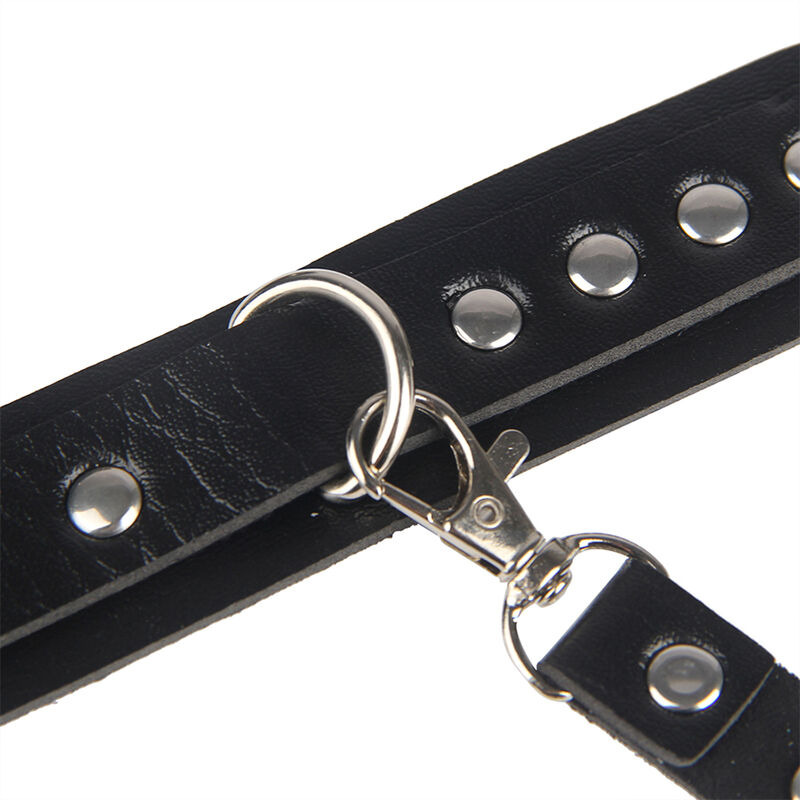 Esposas con Cinturón Bondage Negro TU