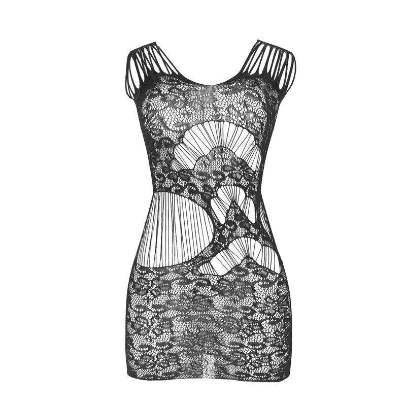 Vestido Largo Espalda Abierta Negro TU