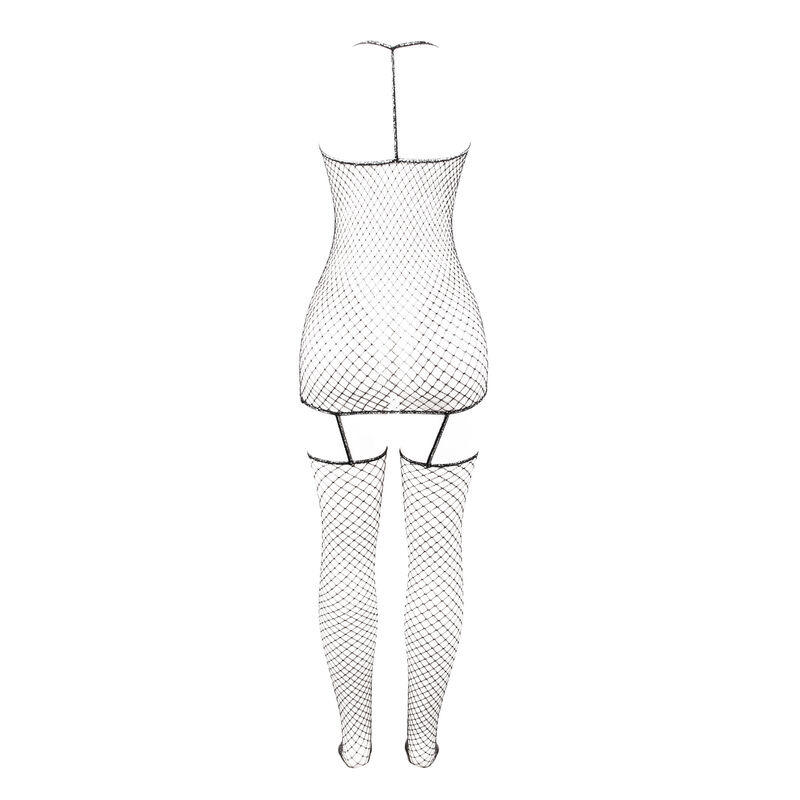 Bodystocking de Rejilla Brillante TU