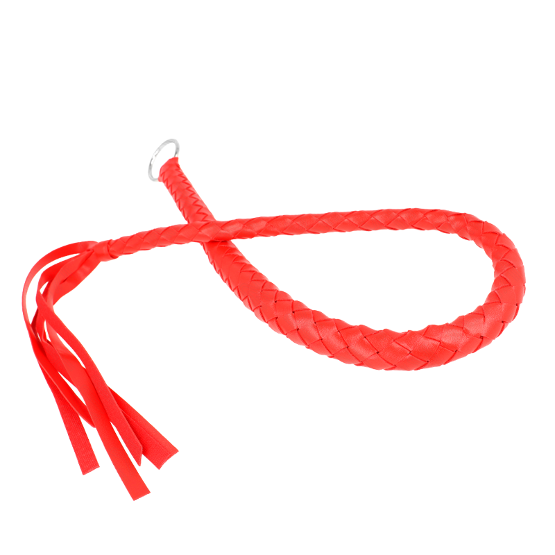 Látigo de Serpiente con Anillo de Mano Rojo