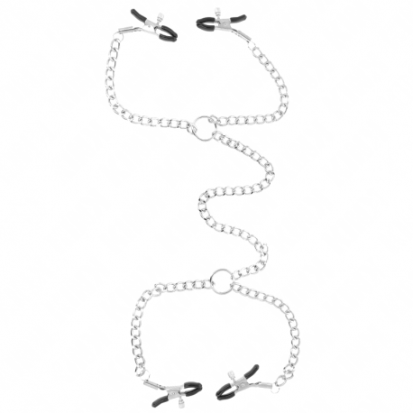 Pinzas para Pezones Doble con Cadenas