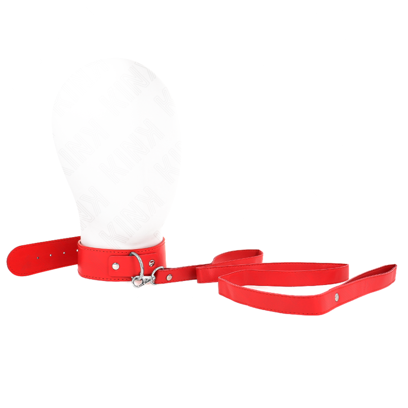 Collar con Correa Fino Rojo