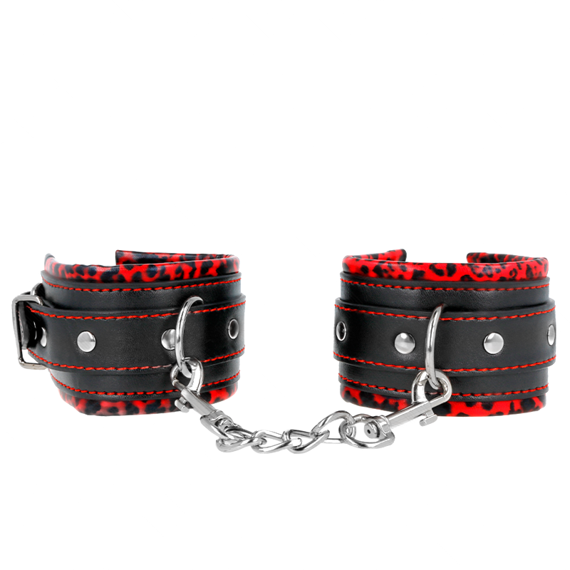 Muñequeras Forradas Rojo y Negro