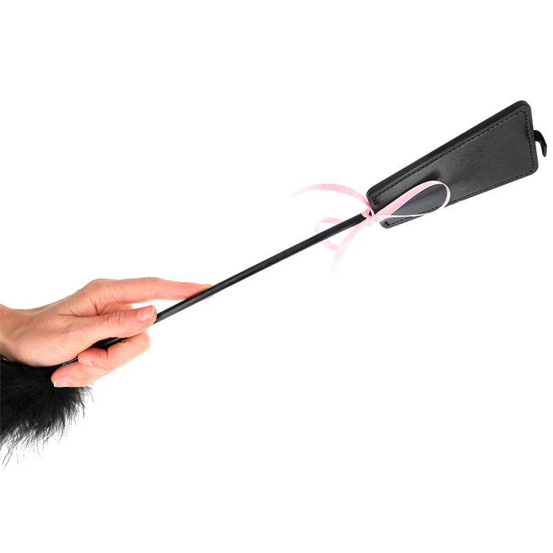 Plumas para Cosquillas con Lazo Rosa