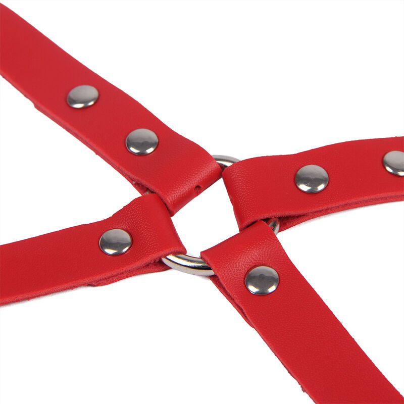 Esposas con Cinturón Bondage Rojo