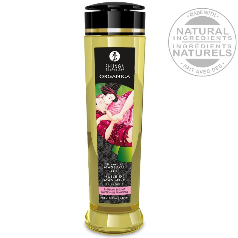 Aceite de Masaje Orgánico Frambuesa 240 ml