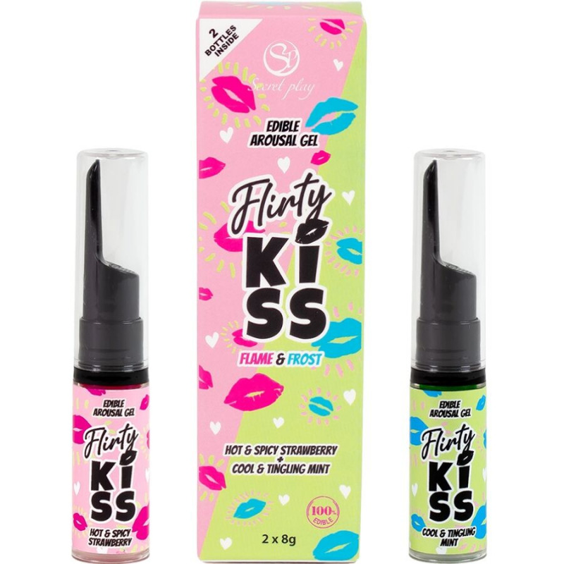Flirty Kiss Geles Sexo Oral Fresa y Menta