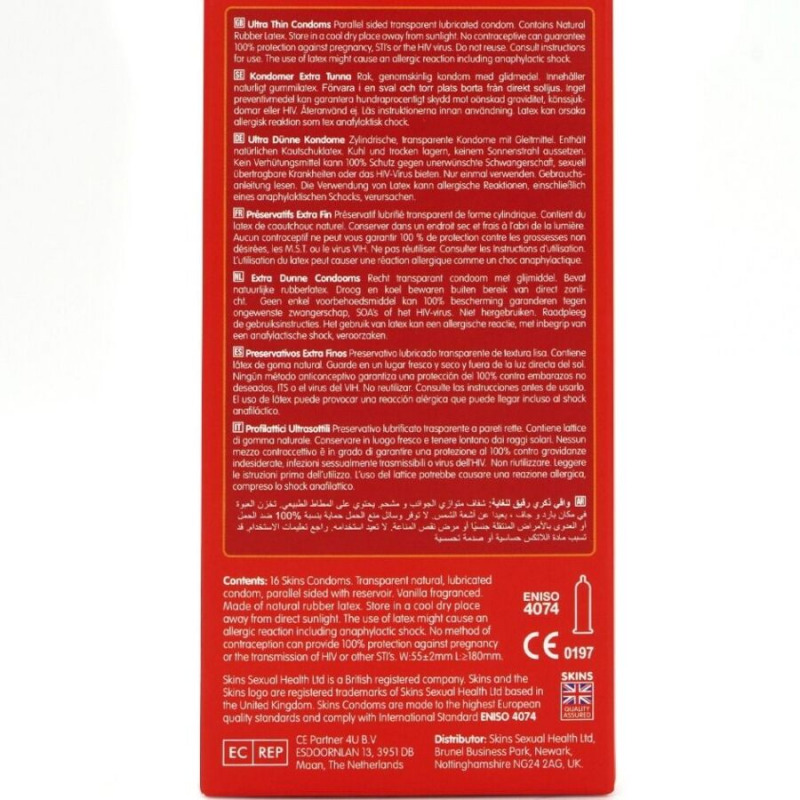 Preservativos Ultrafinos Premium 16 Uds