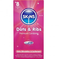 Preservativos Dots & Ribs 8 Uds