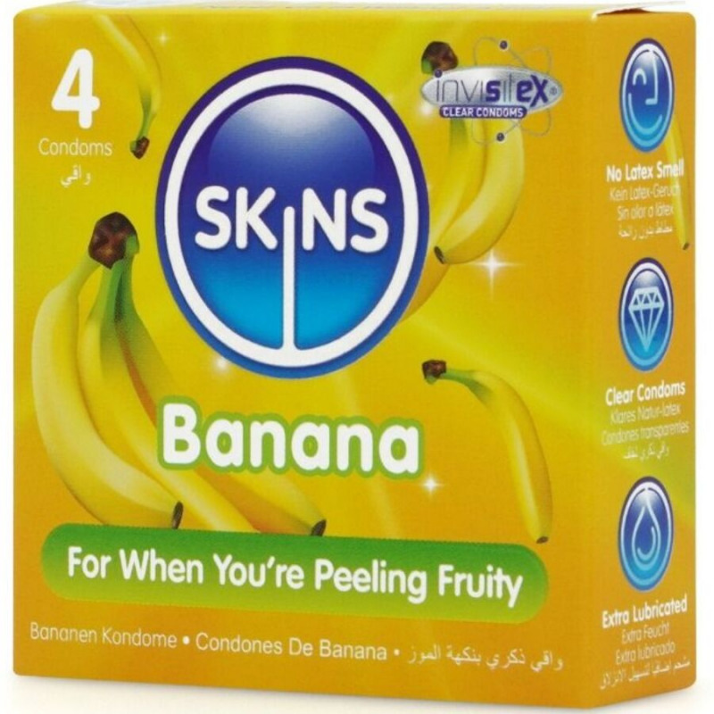 Preservativos Sabor Plátano Premium 4 Uds