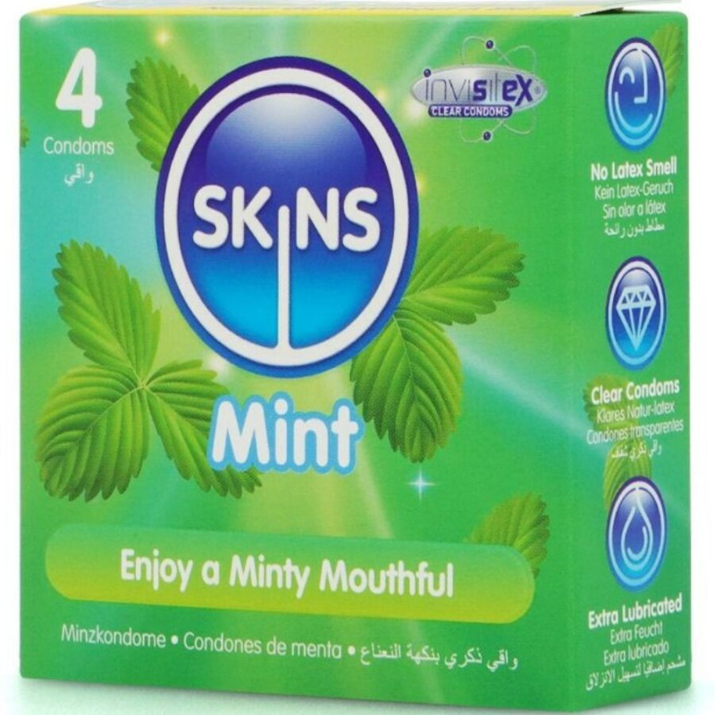 Preservativos Premium Sabor Menta 4 Uds