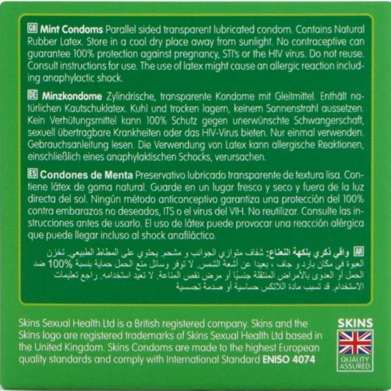 Preservativos Premium Sabor Menta 4 Uds