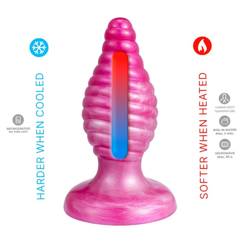 Cherry Plug Anal Termo Reactivo Rosa