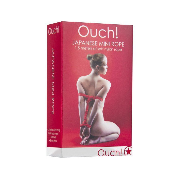 Cuerda Bondage Mini Japonesa Rojo