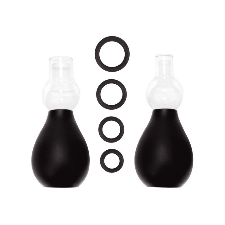 Set Erector de Pezones Ouch Negro