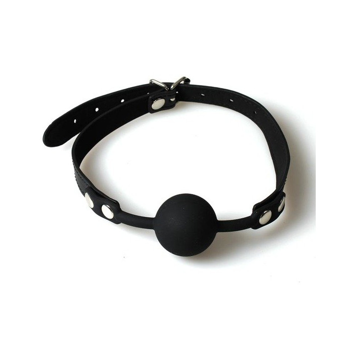 Bâillon Boule Silicone Noir