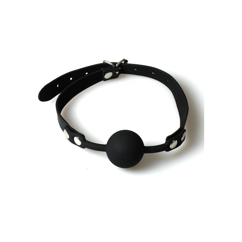 Bâillon Boule Silicone Noir