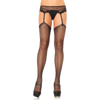 Leg Avenue Bas Résille sans Bande Adhésive en Silicone Supérieure