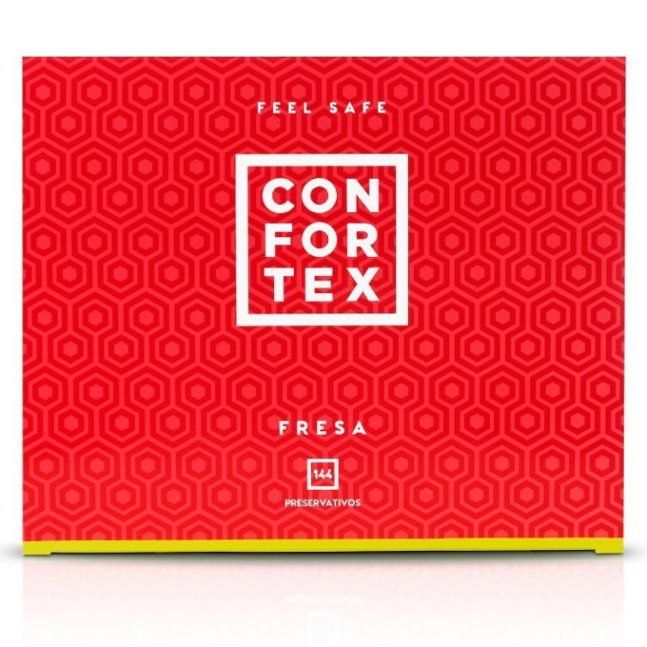 Préservatifs Confortex Épais à la Fraise 144 Uts