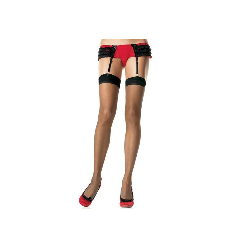 Leg Avenue Bas Noirs Plus