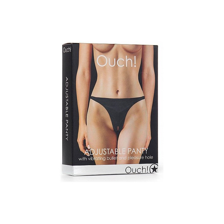 String Ajustable Noir avec Balle Vibrante