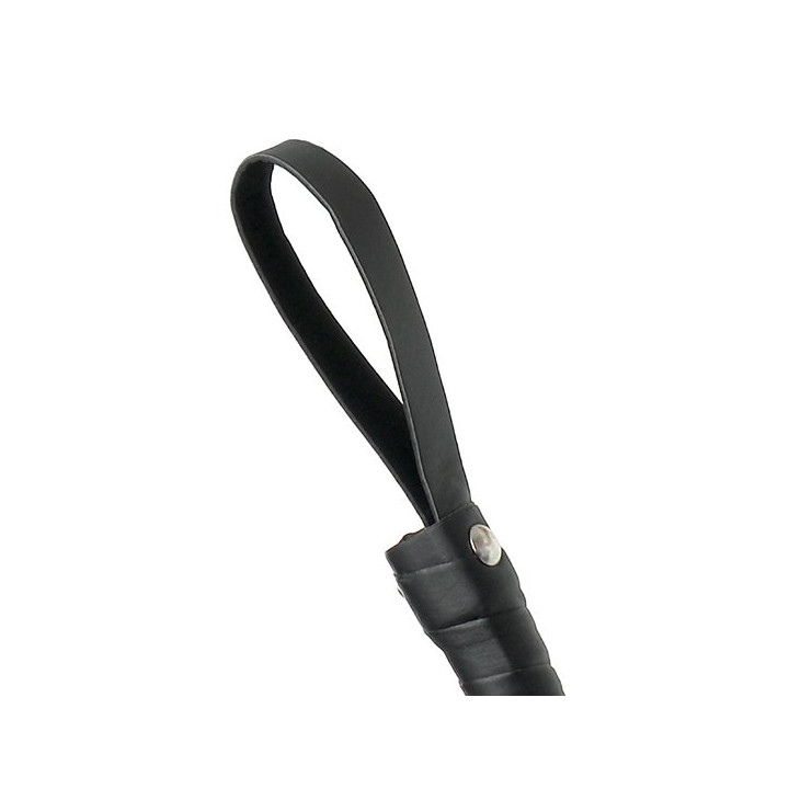 Fouet de Fustigation Noir en Cuir