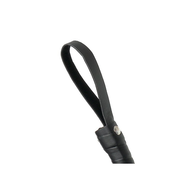 Fouet de Fustigation Noir en Cuir