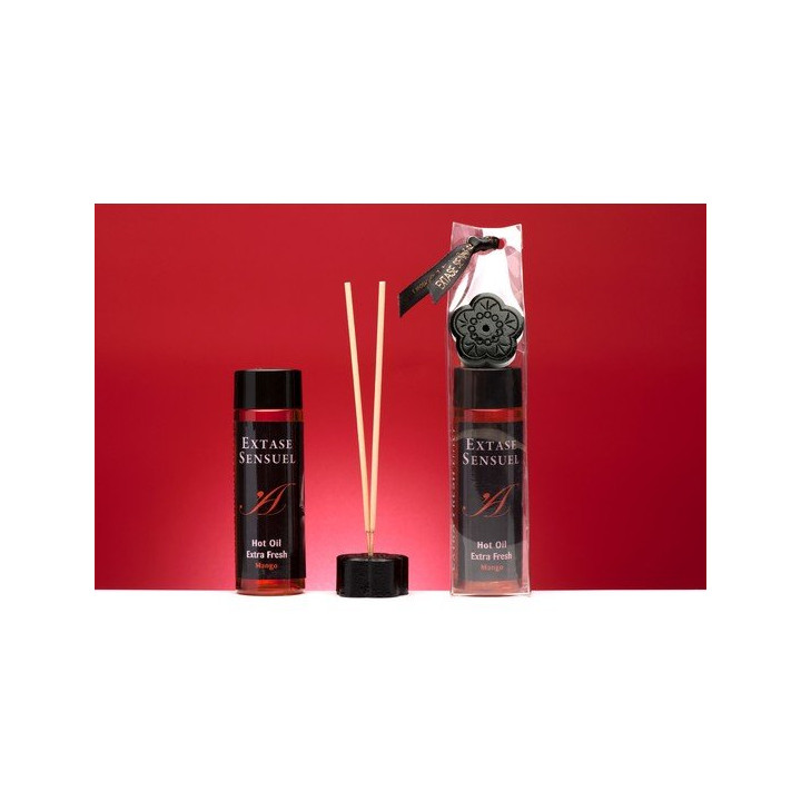Huile de Massage Extase Sensuel Effet Chaleur Mangue