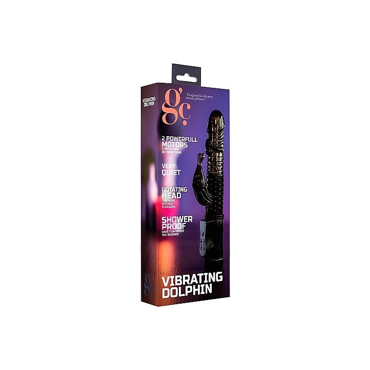 Dolphin Vibromasseur Rabbit Noir