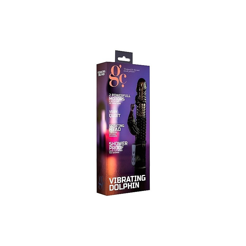 Dolphin Vibromasseur Rabbit Noir