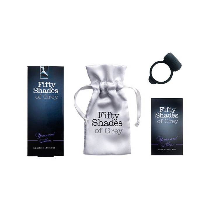 Anneau Vibrant Flexible Noir Cinquante Nuances de Grey