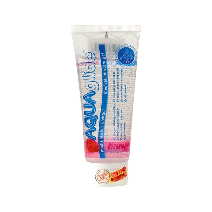 Lubrifiant Aquaglide Arôme de Framboise 100 ml