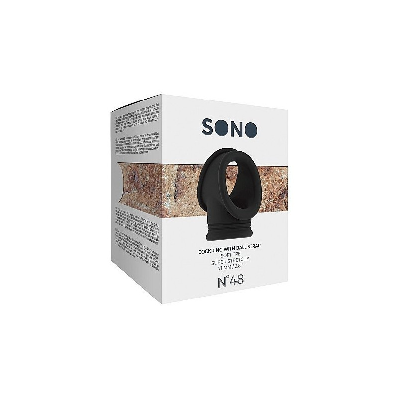Sono Anneau pour Pénis n ° 48 et Testicules Noir