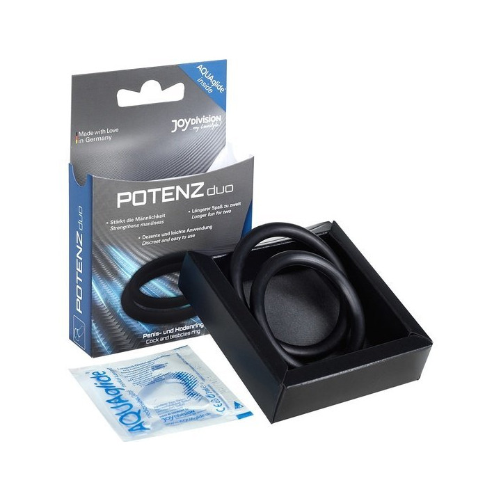 Anneaux Péniens Moyens Potenz Duo Noir