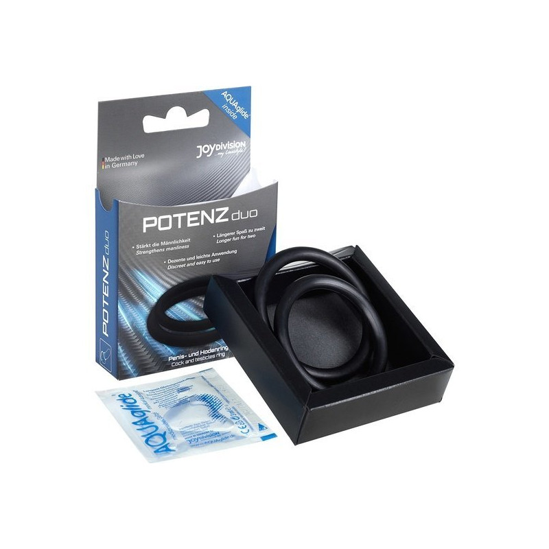 Anneaux Péniens Moyens Potenz Duo Noir