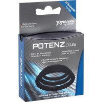Potenzplus Kit de 3 Anneaux Pénis Noir
