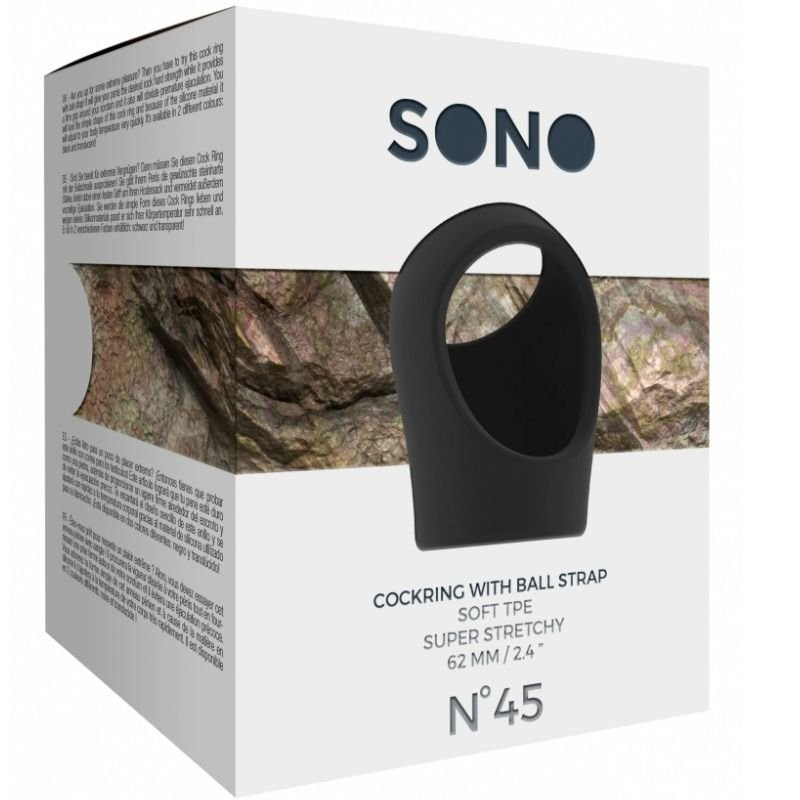 Sono No. 45 Anneau Pénis et Testicules Noir