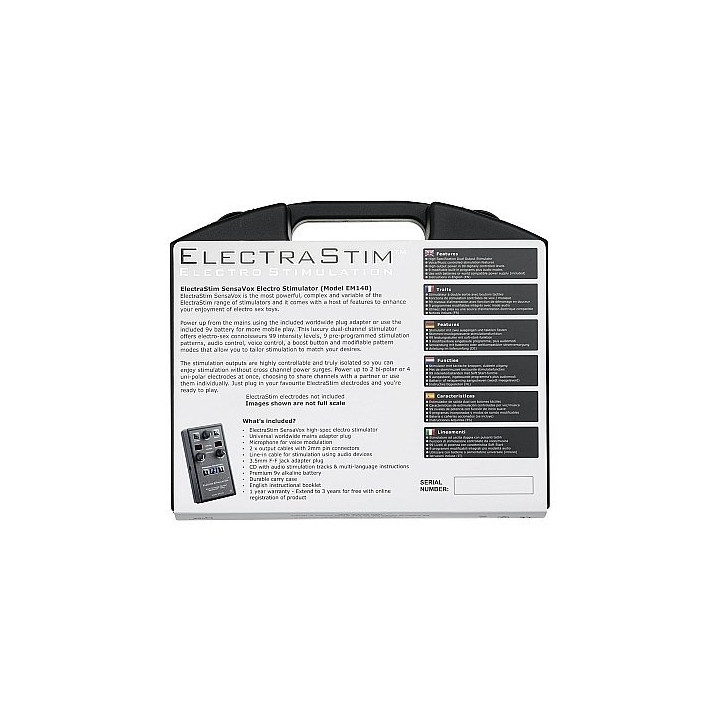 Kit Electrastim Sensavox Électrostimulation