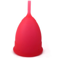 Silicone médical coupe menstruelle L rouge