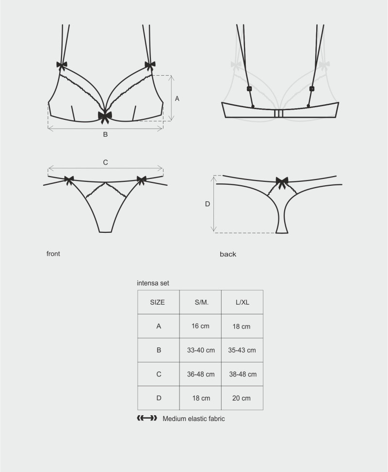 Conjunto Intensa Set 2pcs Negro