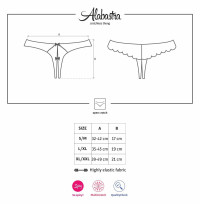 Alabastra String avec Ouverture Blanc
