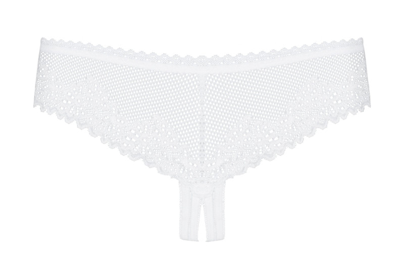 Alabastra String avec Ouverture Blanc