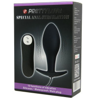 Plug Anal Silicone Forme Ancre 12 Modes Vibration Noir
