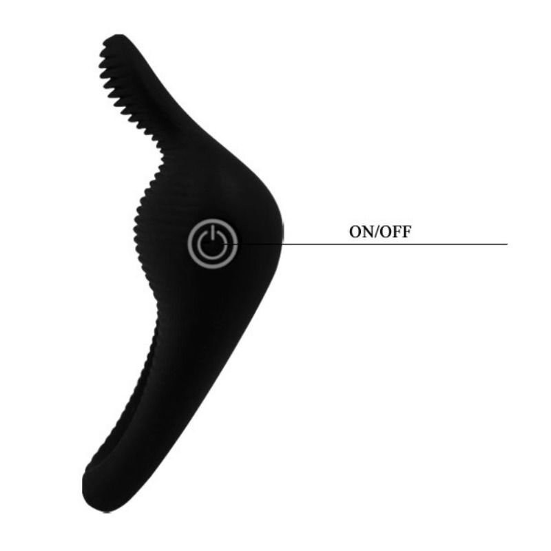 Anneau Vibromasseur Thimble Pretty Love Noir
