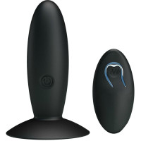 Bottom Plug Anal Rechargeable avec Vibration et Télécommande Noir