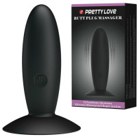 Plug Anal Silicone Rechargeable avec Vibration Noir