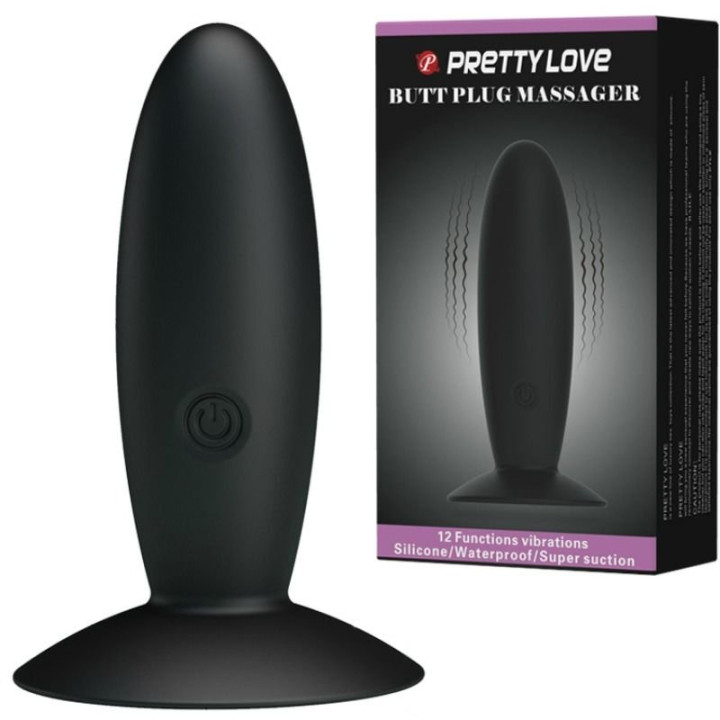 Plug Anal Silicone Rechargeable avec Vibration Noir
